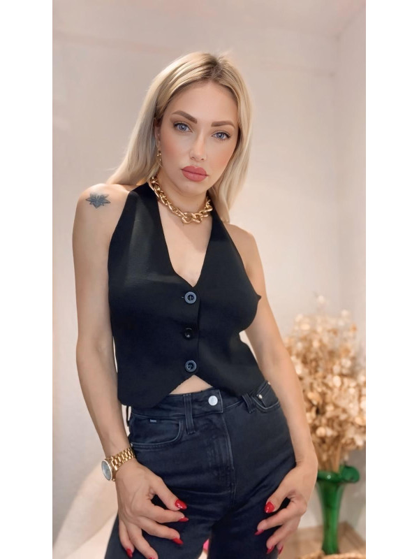 SIRT DEKOLTELİ YELEK